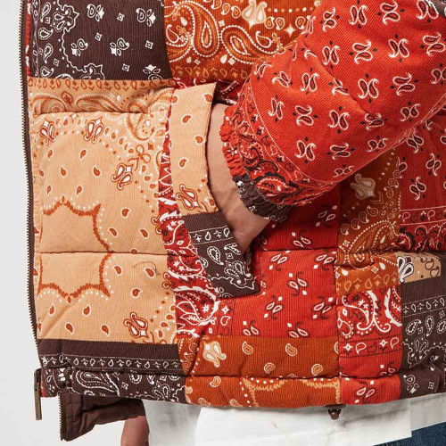 Karl Kani Ανδρικό μπουφάν Retro Paisley Reversible Corduroy Puffer Jacket